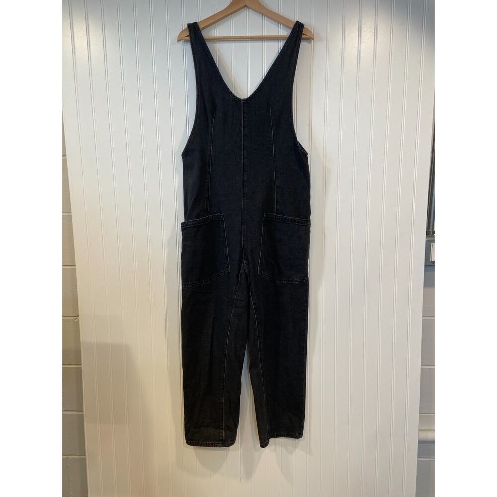 High Roller Jumpsuit Women's Small Black Denim, Travel, Boho, Casual - Picture 2 of 5